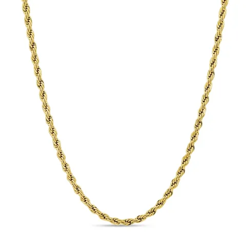 vattentät halsband i förgyllt stål  x 3,65 mm 