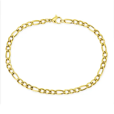 vattentät armband i förgyllt stål  x 4,0 mm 