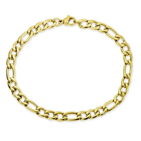 vattentät armband i förgyllt stål  x 5,0 mm 