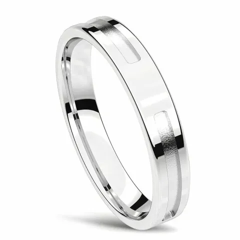 vigselsring i 14  karat vitguld