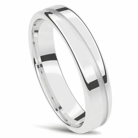 vigselsring i 14  karat vitguld