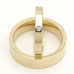 Vigselsringar i 9 karat guld 0,02 ct