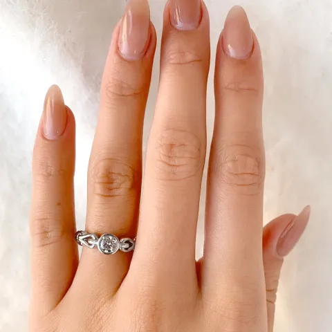 bälte ring i rhodinerat silver