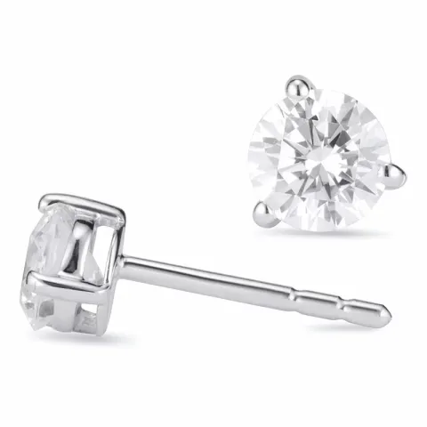 5 mm zirkon örhängestift i silver