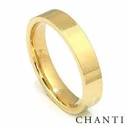 Platt man vigselsring i 14  karat guld