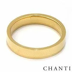 Platt man vigselsring i 14  karat guld