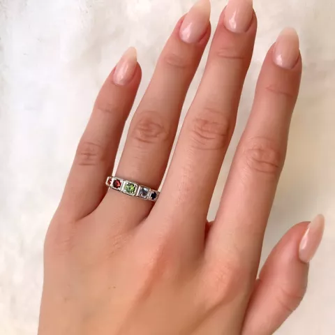 Fingerringar silver ring i rhodinerat silver
