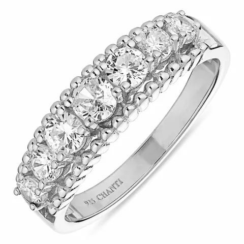 zirkon ring i silver