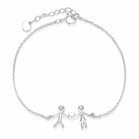 familj armband i silver