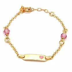 Kollektionsprov Little Ones barnarmband i förgyllt silver