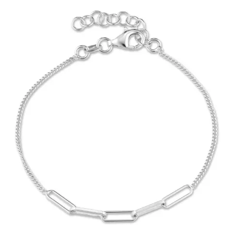 armband i silver 17 plus 3 cm x 3,1 mm