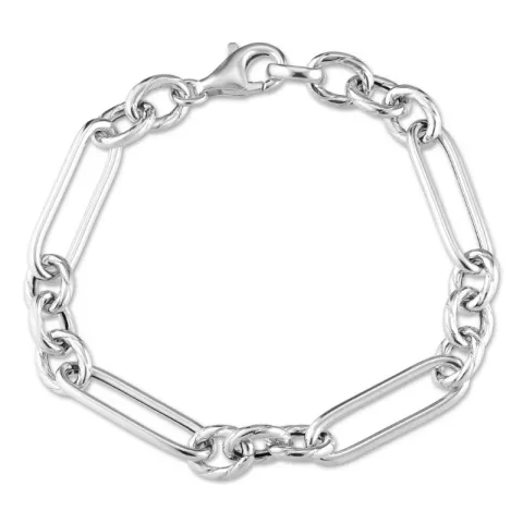 figaroarmband i silver 17 ,18cm x 7,1 mm