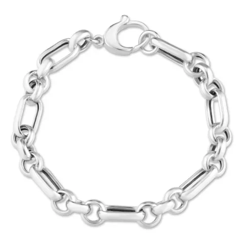 figaroarmband i silver 17, 18cm x 6,7 mm