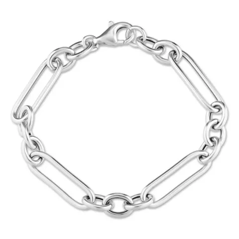 figaroarmband i silver 17, 18cm x 7,2 mm