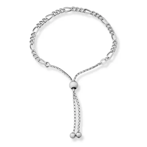 figaroarmband i silver x 4,9 mm