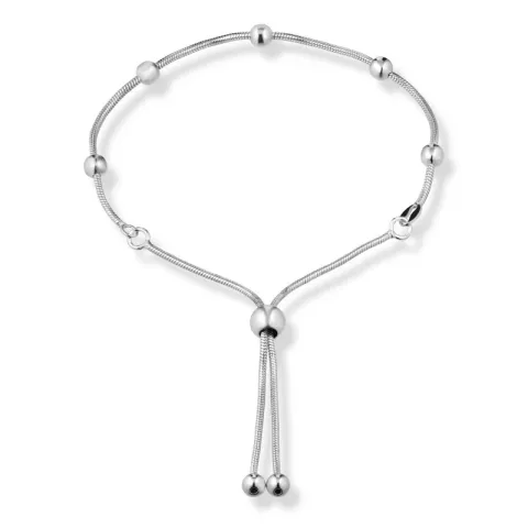kulkedjearmband i silver x 4,1 mm