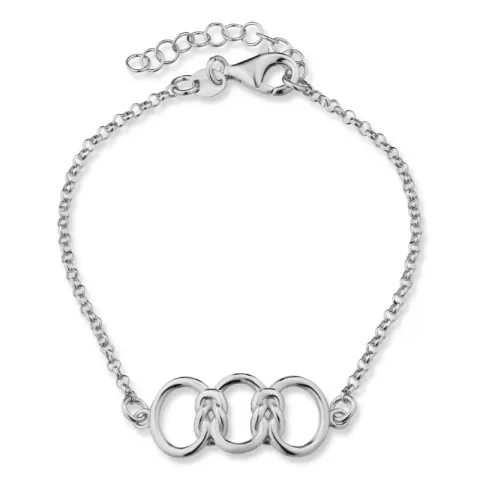 armband i silver 17 plus 3 cm x 11,3 mm