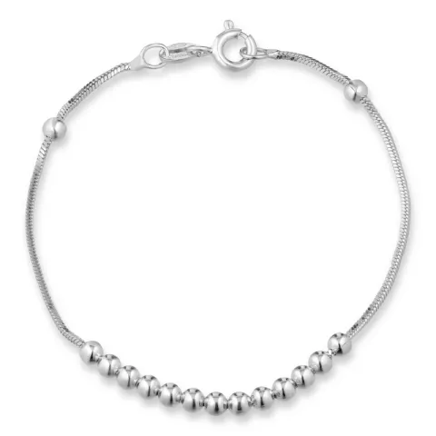 kulkedjearmband i silver 17, 18cm x 3,2 mm