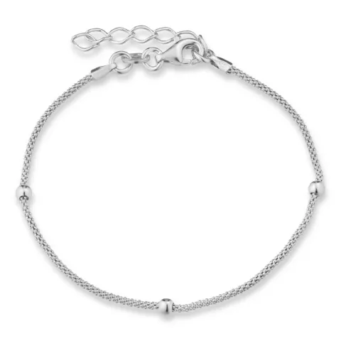 kulkedjearmband i silver 17 plus 3 cm x 3,0 mm