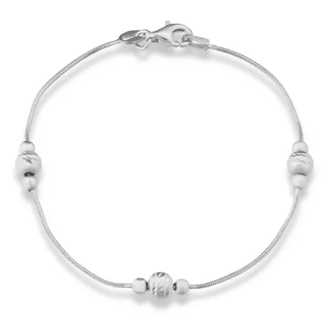 kulkedjearmband i silver x 6,1 mm