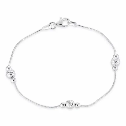 kulkedjearmband i silver 18 cm x 5,0 mm