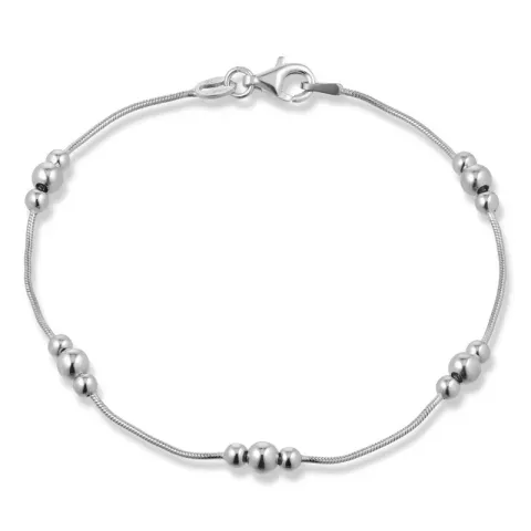 kulkedjearmband i silver 17, 18cm x 4,0 mm