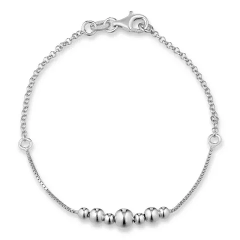 kulkedjearmband i silver 17, 18 cm x 5,0 mm