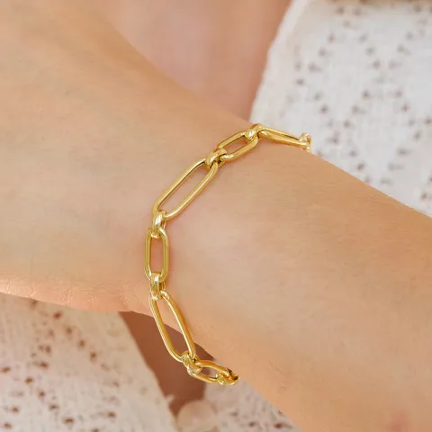 armband i förgyllt silver  x 6,3 mm