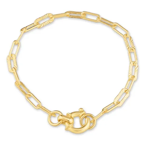 armband i förgyllt silver  x 4,1 mm
