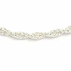 Vridet armband i silver  x 1,1 mm