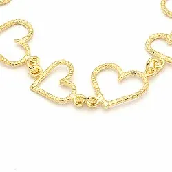 Hjärt armband i förgyllt silver x 11,4 mm