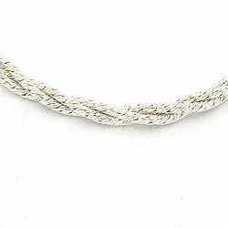 Vridet armband i silver x 2,5 mm