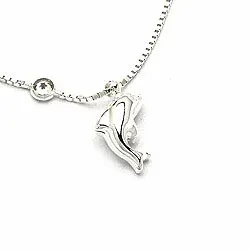 delfin fotlänk i silver