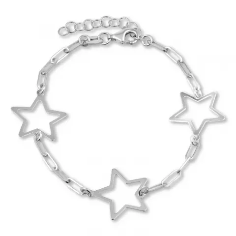 stjärna armband i silver med hängen i silver
