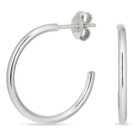 22 mm halvcreol i silver