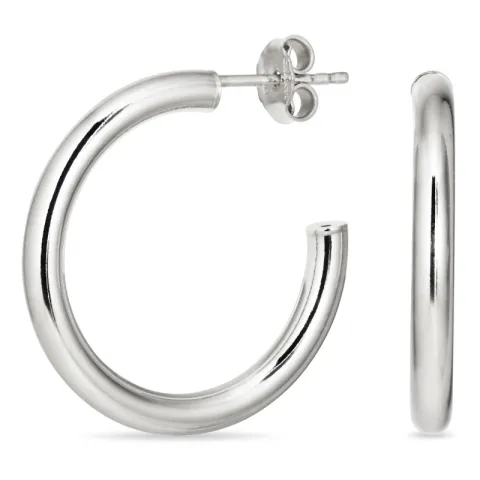 25 mm halvcreol i silver