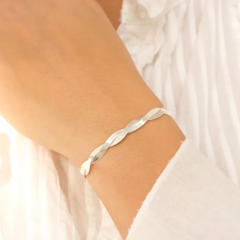 armband i silver 16 + 3 cm x 5,4 mm