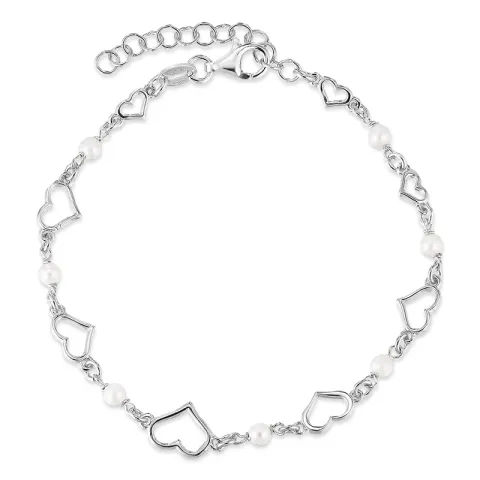 hjärta armband i silver