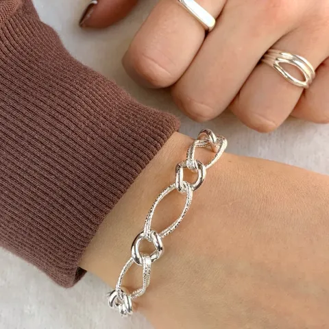 Armband i silver x 9,4 mm