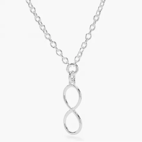 infinity hängen med halskedja i silver