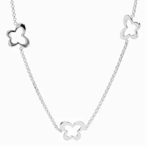 fjäril hängen med halskedja i silver