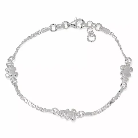 nalle armband i silver