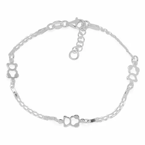 Enkel nalle armband i silver