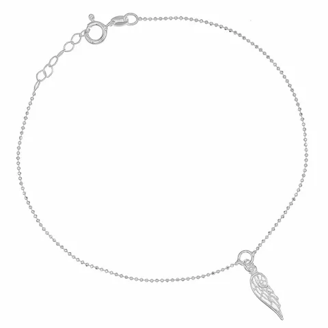 Elegant vinge fotlänk i silver