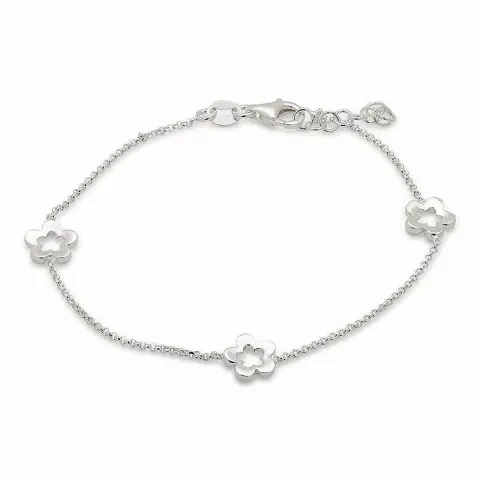 blommor armband i silver