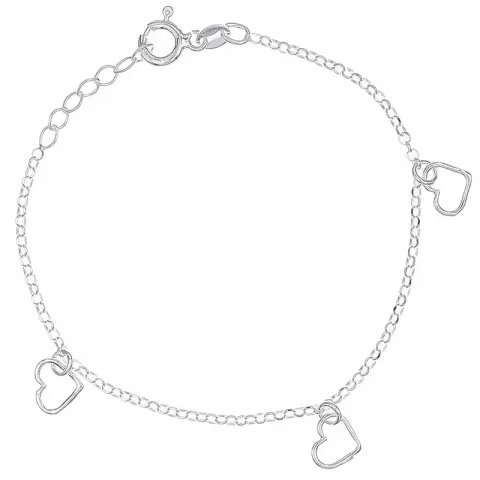 hjärta armband i silver