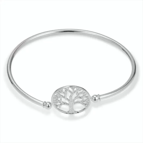runt livets träd armband i silver med hängen i silver