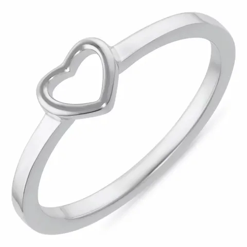 Hjärta ring i silver