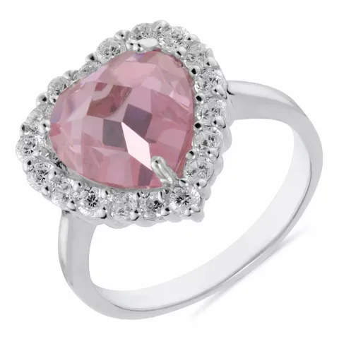 Hjärta ring i silver