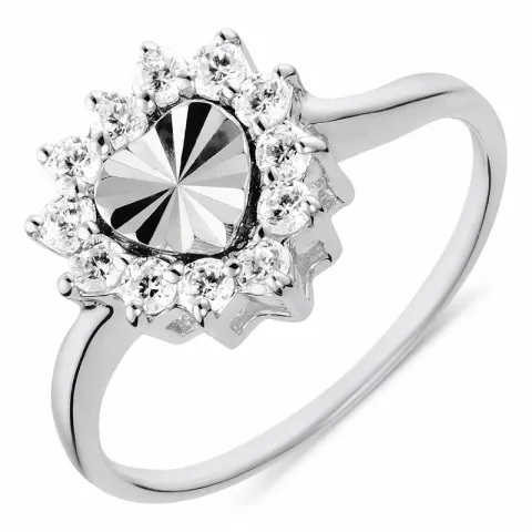 hjärta ring i silver